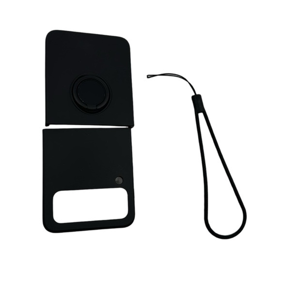 Samsung Galaxy‎ Z Flip 3 Silicone Case with Ring Kickstand - Slim, Shockproof - Picture 5 of 11